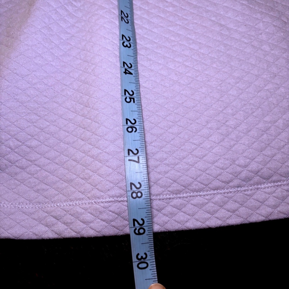 LL Bean Quilted Cowl Neck Pullover Sweatshirt Lavender Purple Sz Large Outdoors - Picture 9 of 11
